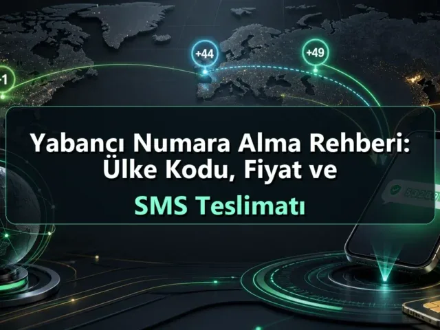 Yabancı Numara Alma Rehberi: Ülke Kodu, Fiyat ve SMS Teslimatı Yabancı Numara Alma Rehberi: Ülke Kodu, Fiyat ve SMS Teslimatı